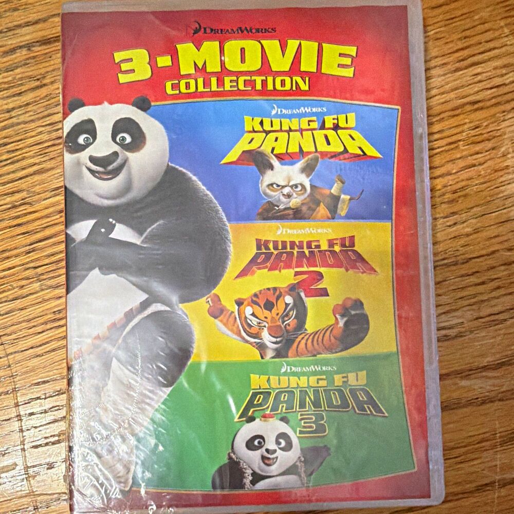 DreamWorks Kung Fu Panda 3-Movie Collection (PG) DVD Bonus Disc WS Eng/Fre/Spa